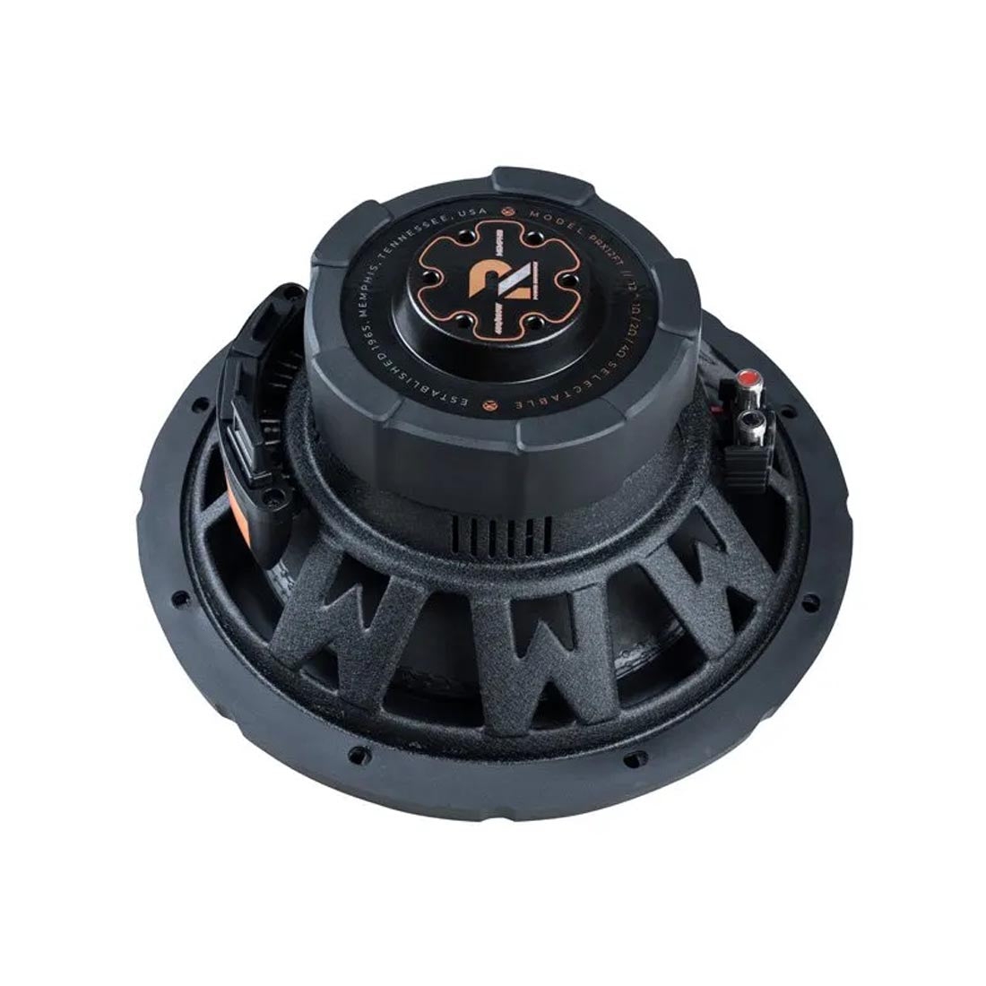 Memphis Audio PRXL12FT 12" Power Reference RGB Subwoofer with Selectable 1/2/4-Ohm Impedance