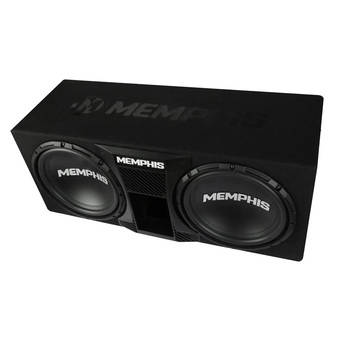 Memphis Audio SRXE12DP Dual 12" Ported Bass Package with SRX600.1V Amplifier