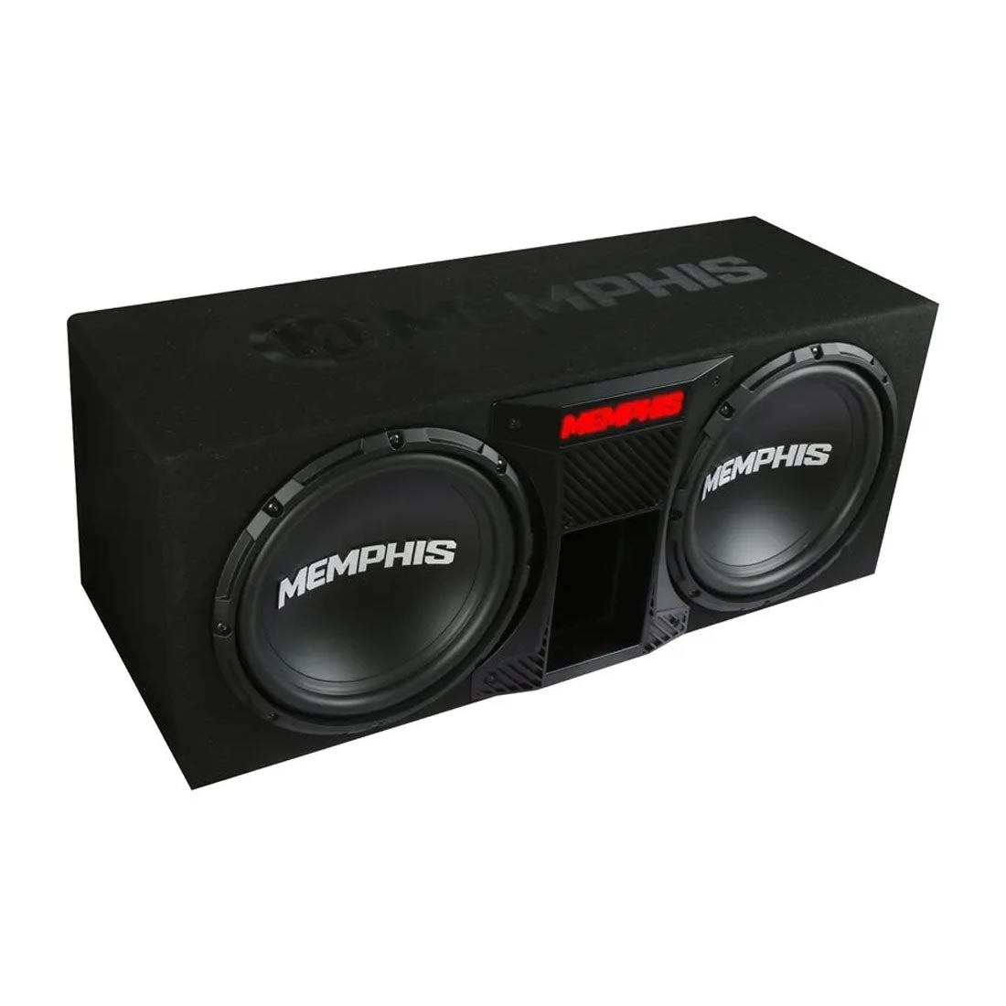 Memphis Audio SRXE12DP Dual 12" Ported Bass Package with SRX600.1V Amplifier