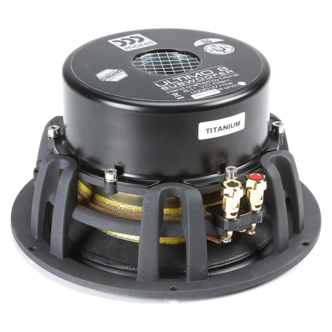 Morel Ultimo Titanium 804 8" 4-Ohm Component Subwoofer - Each