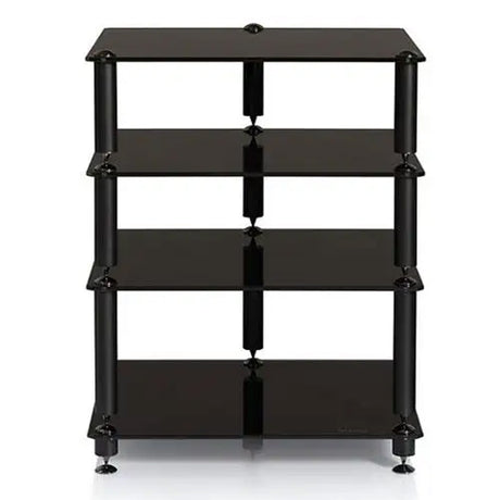 NorStone NORBER2S Bergen 2 HIFI Rack 4 Black Glass Shelves