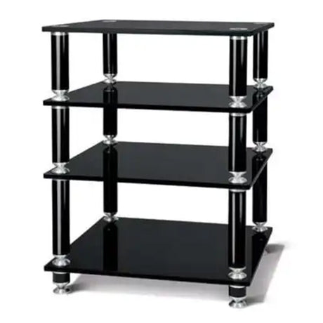 NorStone NORSTA060BKS Stabbl HIFI 4 Black Glass Shelves