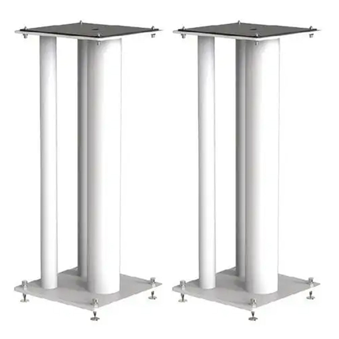 NorStone NORSTYMAXWTS Stylum Max White Satin Speaker Stands - Pair