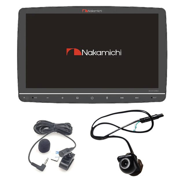 Nakamichi NA3625-WUX 10.1" Mechless Receiver | BTMIC-6 External Microphone | EchoMaster RVC 5721 Backup Camera- Bundle