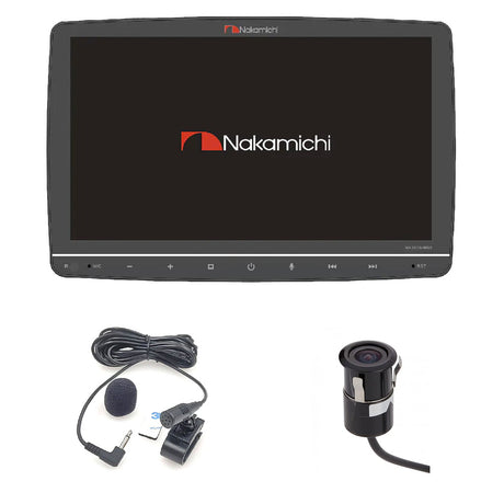 Nakamichi NA3625-WUX 10.1" Mechless Receiver | BTMIC-6 External Microphone | EchoMaster CAM551 Backup Camera - Bundle