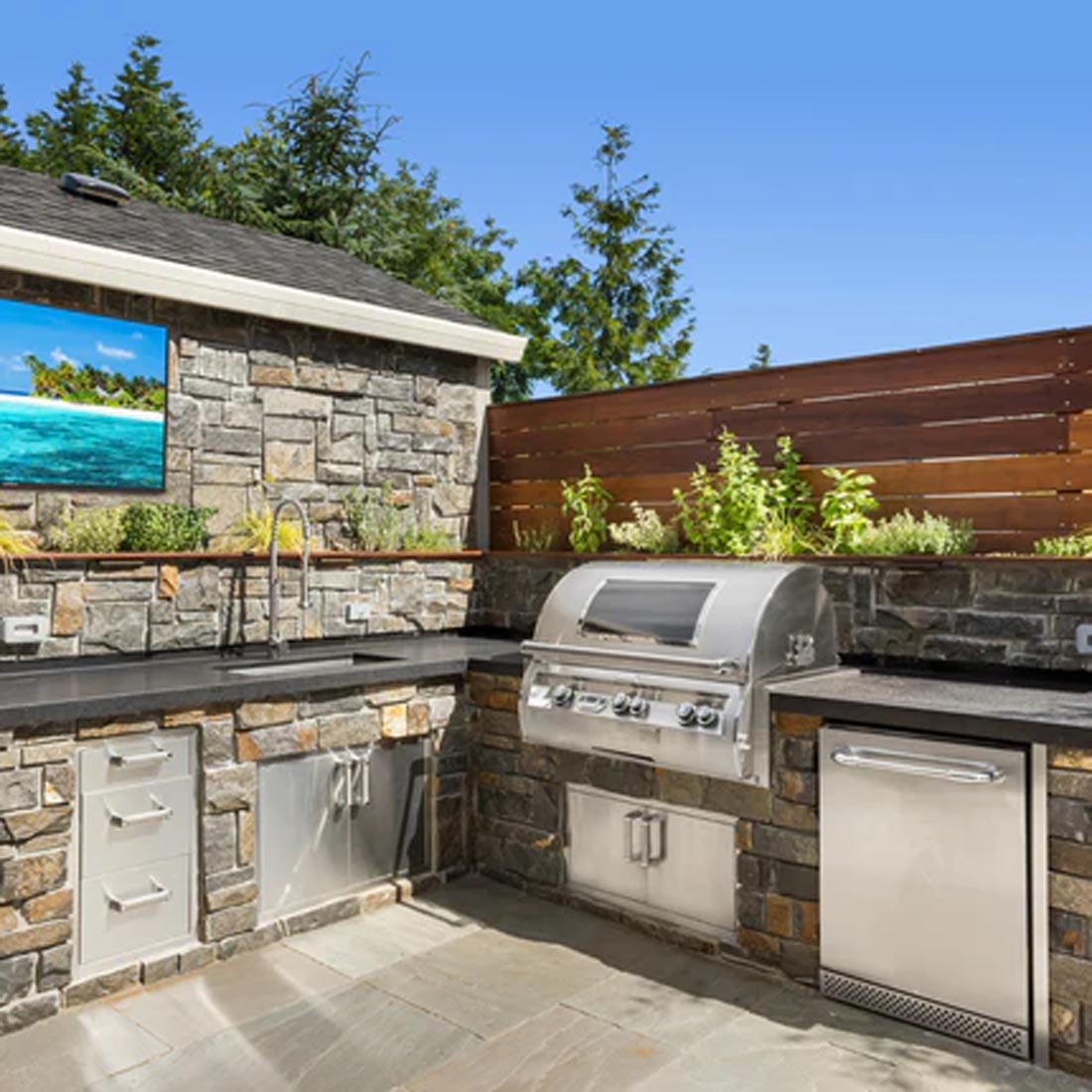 Neptune Full Sun 4K UHD HDR LED webOS Outdoor Smart TV with Outdoor Mount - ODTV5504 - ODTV6504