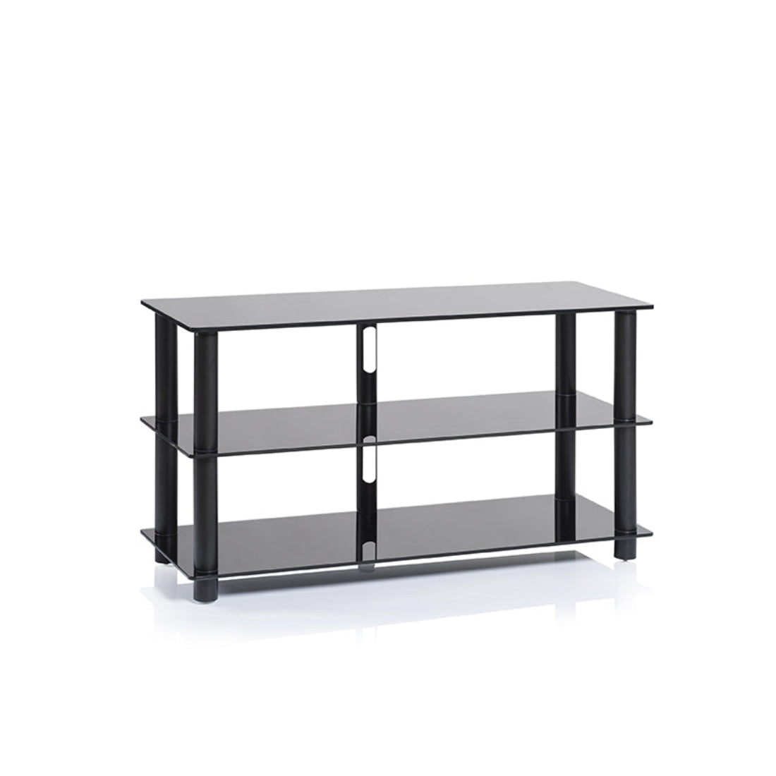 NorStone NOREPU3BBKS Epur 3 AV Rack 3 Black Satin shelves