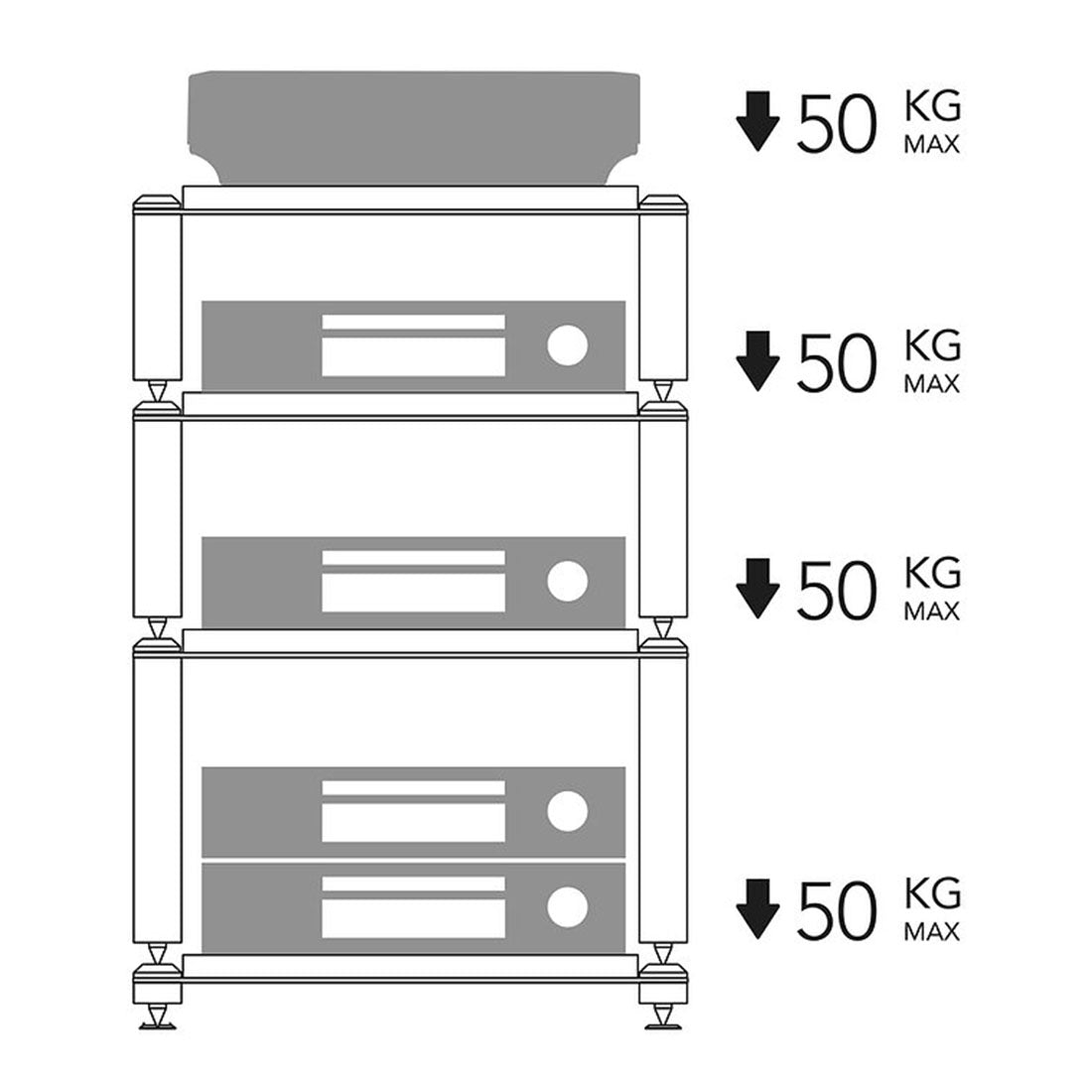 Norstone NORCOP Copenhagen HI-FI Rack