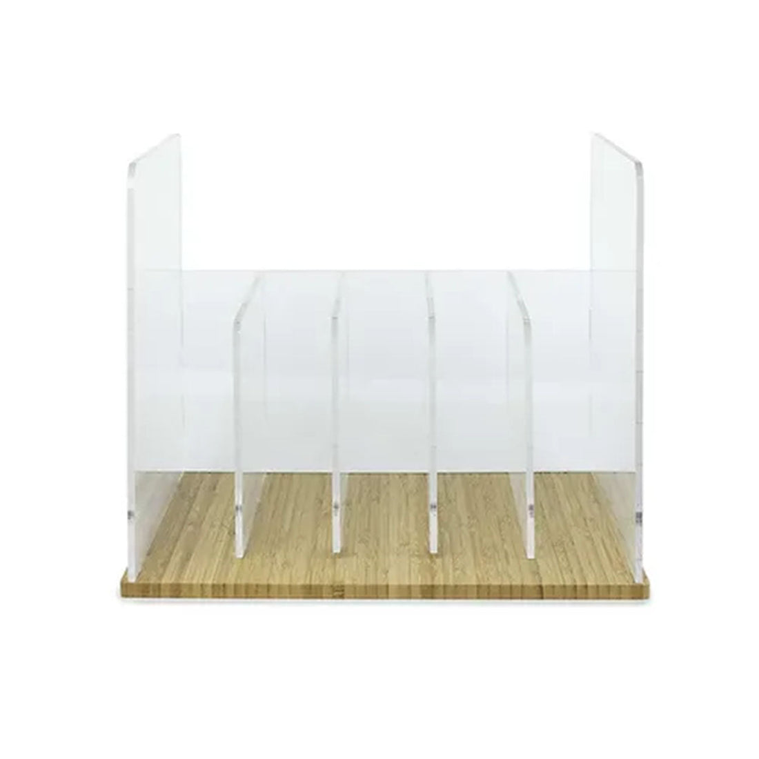 Norstone NORVINBA Vinyl LP Storage Rack - Bamboo & High Density Plexiglass