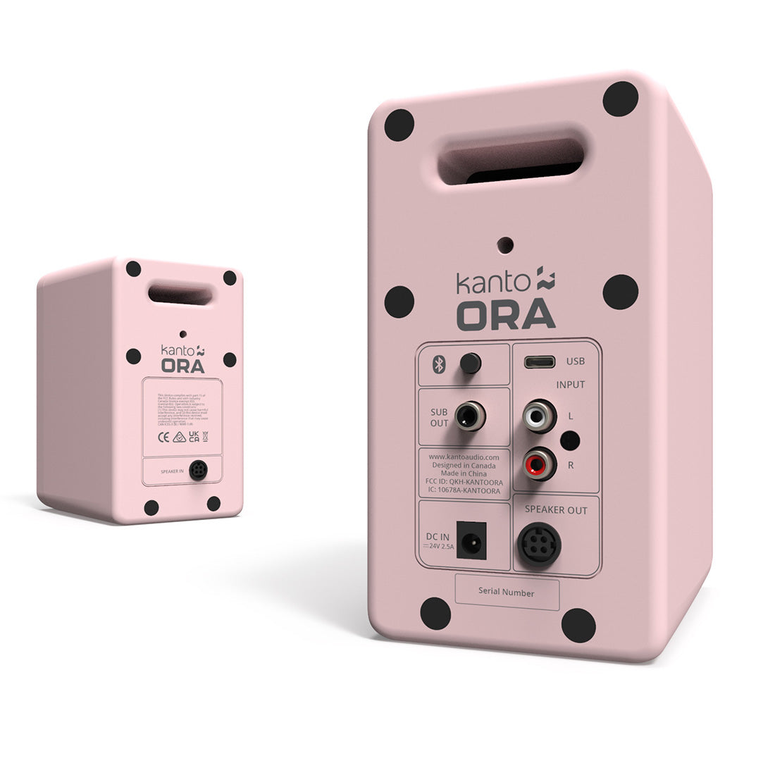 Kanto ORAM ORA 100W Desktop Speakers USB-C Input and Bluetooth - Pair