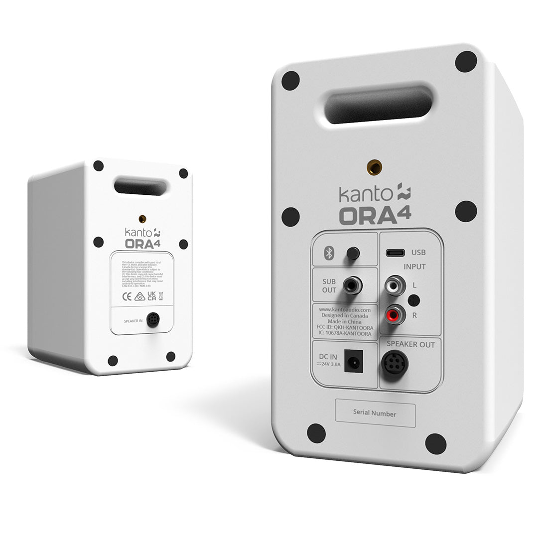 Kanto ORAM ORA 100W Desktop Speakers USB-C Input and Bluetooth - Pair