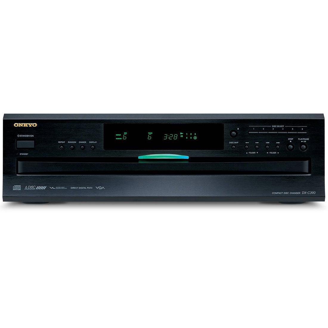 Onkyo DX-C390 6-Disc Carousel CD Player w/ Multi-bit DAC