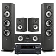 Onkyo TX-NR797 9.2-Ch Receiver | Polk Audio Monitor XT60 Floor Standing Speakers – Pair | XT30 Center Channel | XT15 Bookshelf Speakers - Pair - Bundle