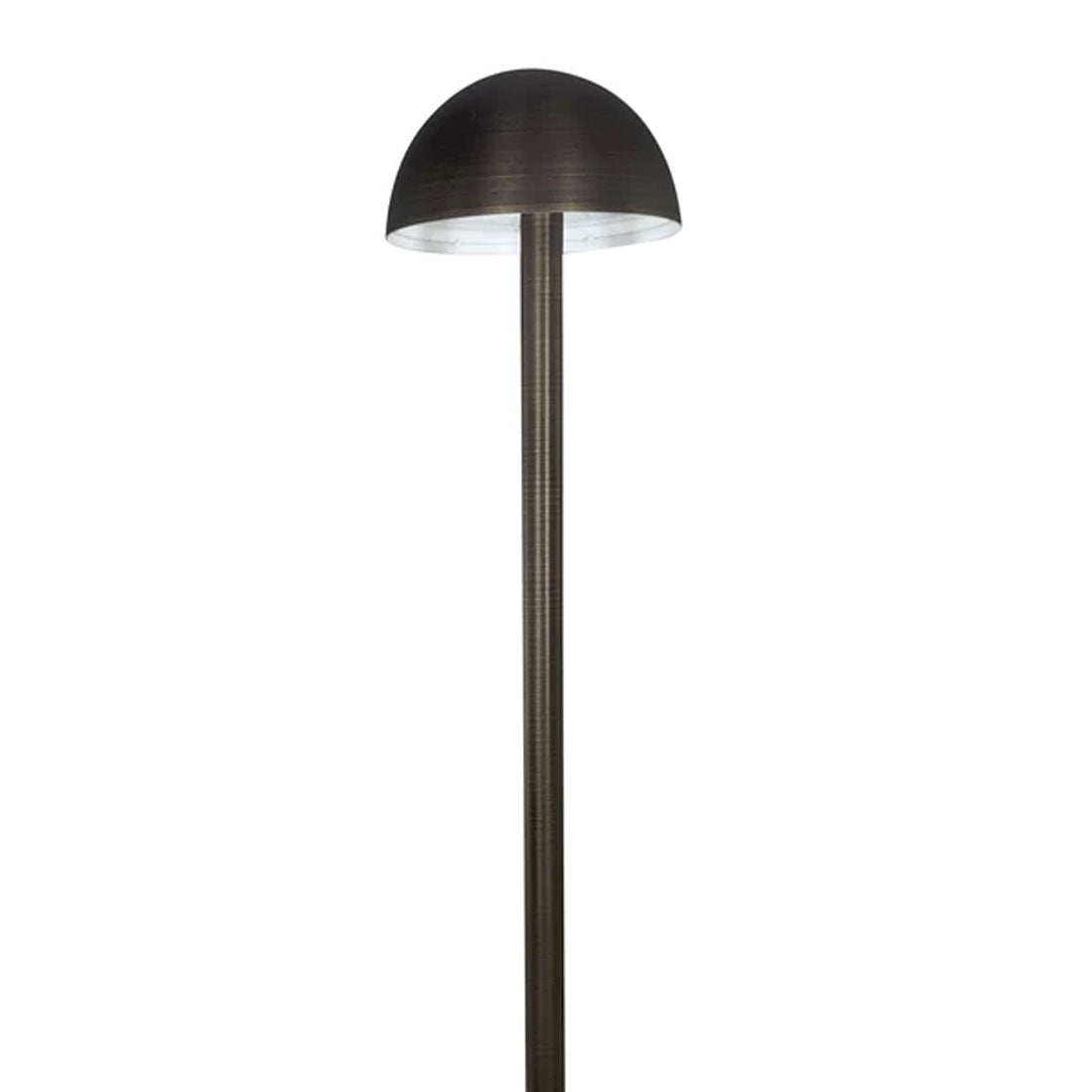 Silhouette Lights PL150BRS Straight Stem Disc LED Path Light - Brass