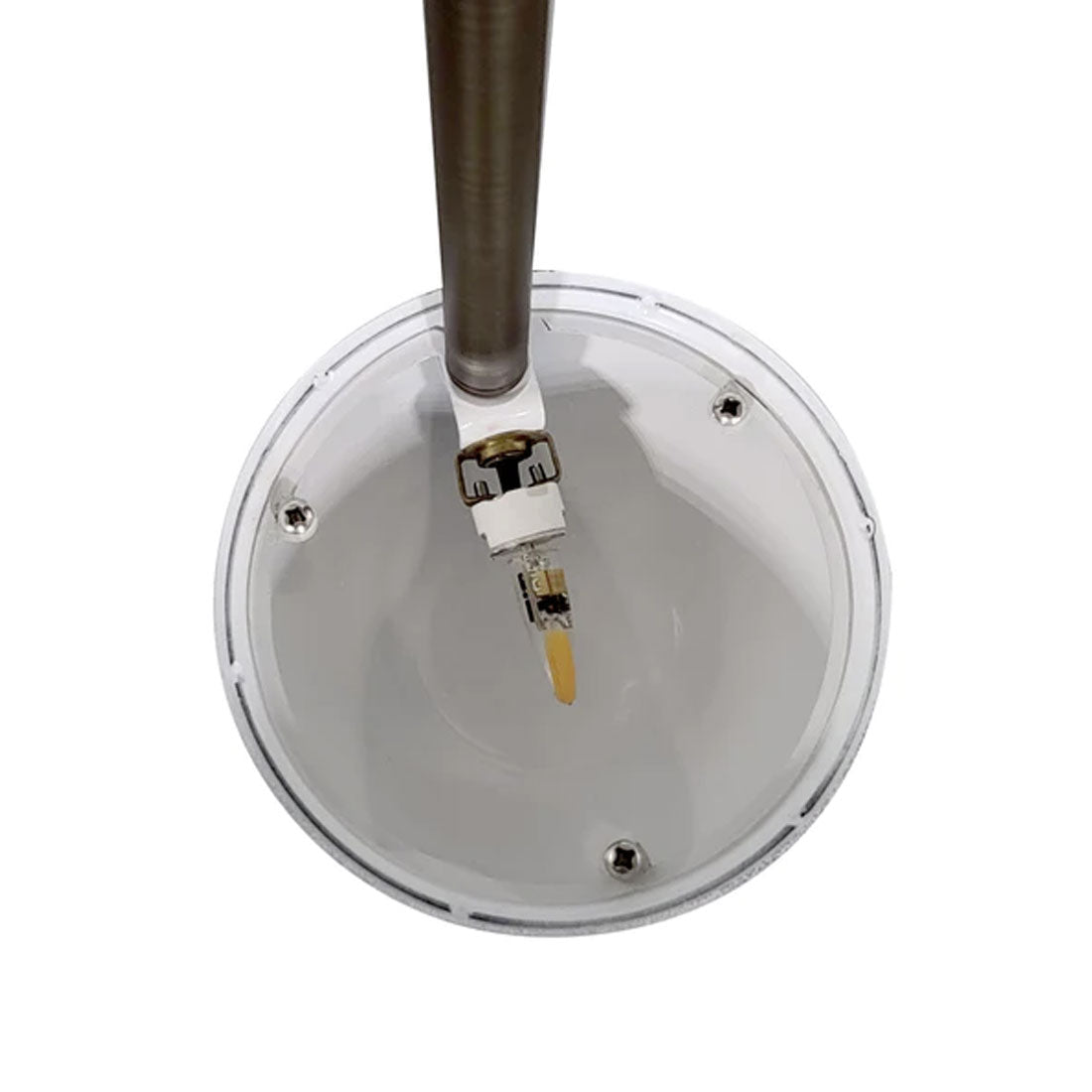 Silhouette Lights PL150BRS Straight Stem Disc LED Path Light - Brass