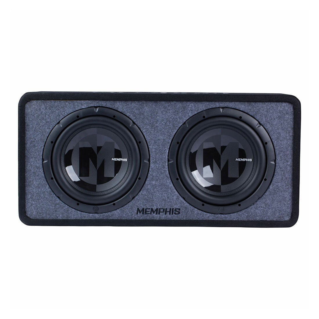 Memphis Audio PRXE12D1 Power Reference 1-Ohm Dual 12" Loaded Subwoofer Enclosure (PRXE12D1)