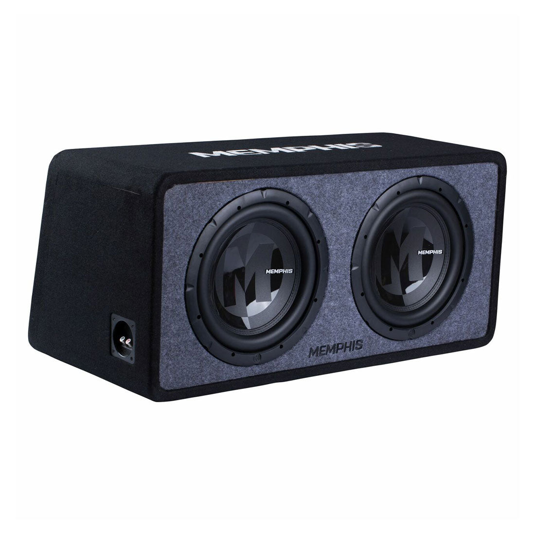 Memphis Audio PRXE12D2 Power Reference 2-Ohm Dual 12" Loaded Subwoofer Enclosure (PRXE12D2)