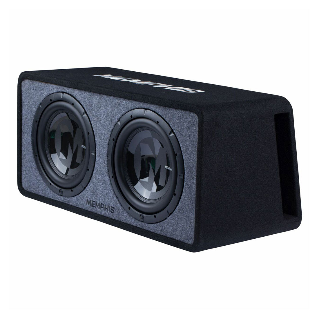 Memphis Audio PRXE12D2 Power Reference 2-Ohm Dual 12" Loaded Subwoofer Enclosure (PRXE12D2)