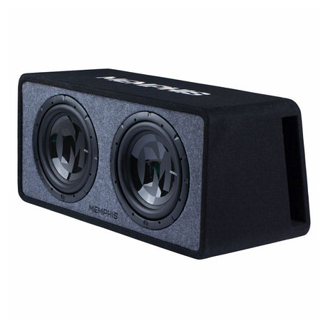 Memphis Audio PRXE12D2 Power Reference 2-Ohm Dual 12" Loaded Subwoofer Enclosure (PRXE12D2)