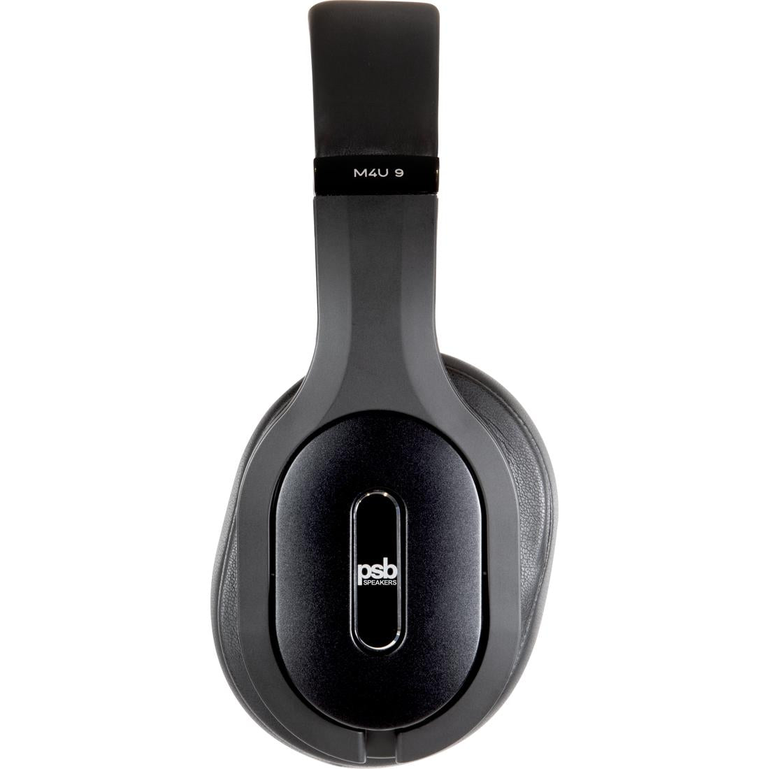 Black PSB M4U9 over-ear headphones, side-view