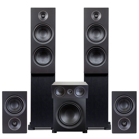 PSB Alpha Bookshelf Speaker Bundle – Black Ash #4