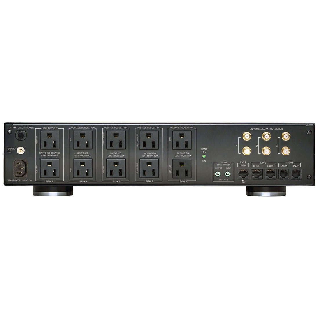 Panamax M5400-PM Max 5400 Power Management w/ Voltage Regulation, 2RU, 11 Outlets