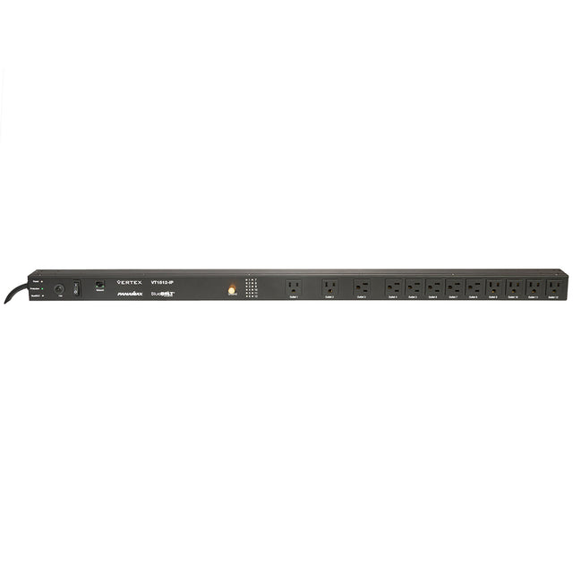 Panamax VT1512-IP 15A 12-Outlet Vertical Power Conditioner - Surge Protector - BlueBOLT Cloud Control