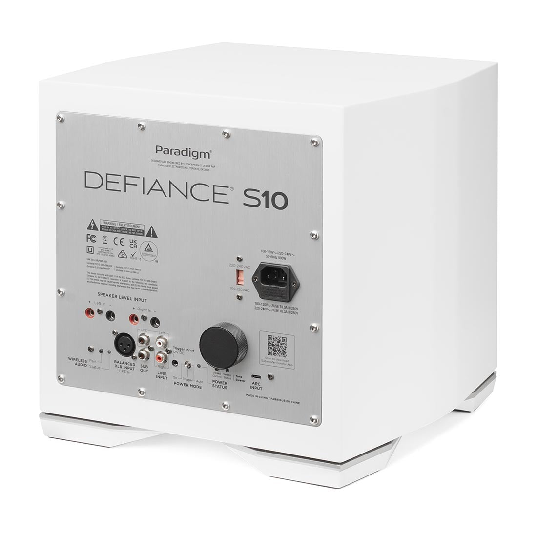 Paradigm Defiance S10 Series Subwoofer - Satin White