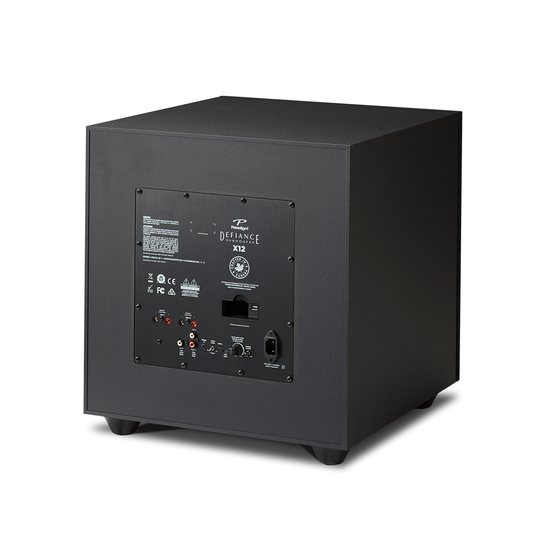 Paradigm Defiance X12 Back Specs