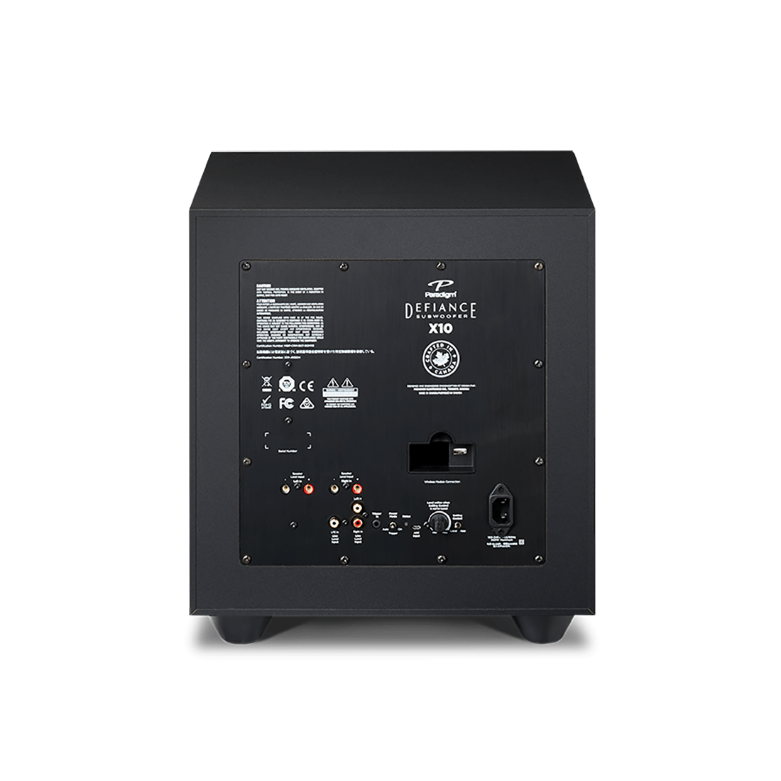 Paradigm Defiance X Rear Panel