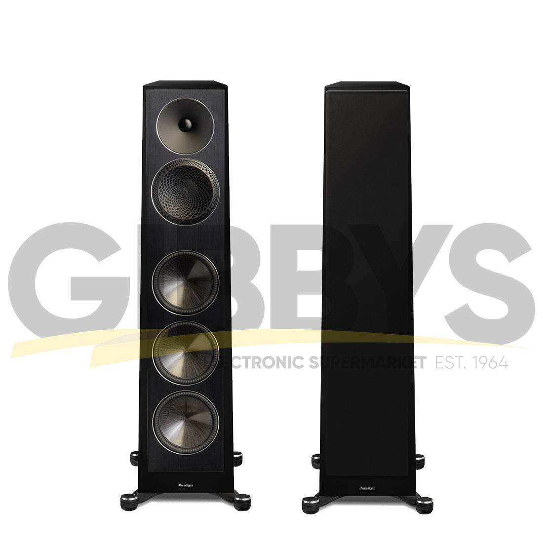 Paradigm Founder 100F Floor Standing Speaker - Gloss Black - Pair