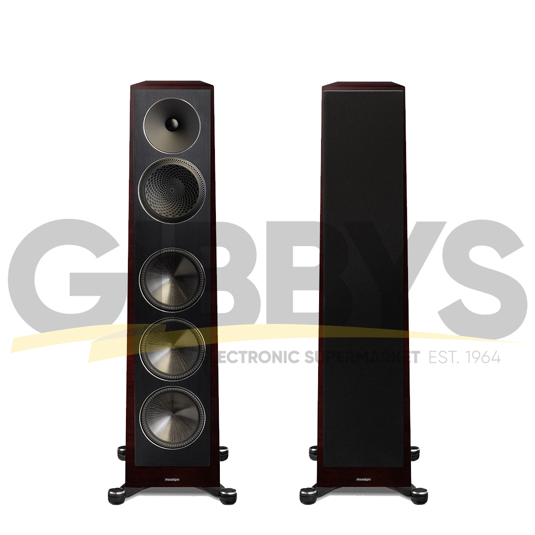 Anthem MRX 1140 Receiver | Paradigm Founder 100F Floor Standing Speakers | Founder 90C Center Channel | Founder 70LCR Bookshelf Speakers - Midnight Cherry - Bundle