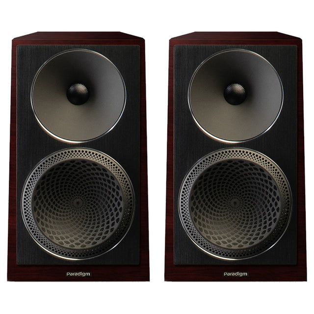 Paradigm Founder 40B 2- Driver 2 Way Bass Reflex Stand-Mount Bookshelf Speaker - Midnight Cherry - Pair