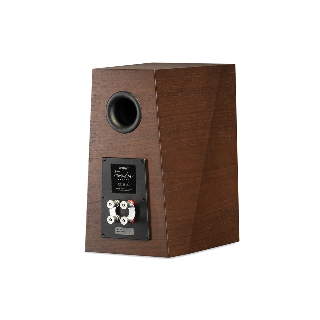 Paradigm Founder 40B Speakers Walnut Rear Angled