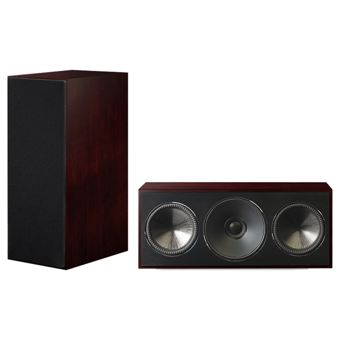 Paradigm Founder 70LCR 4-driver 3 Way LCR Bookshelf Speaker - Midnight Cherry - Pair