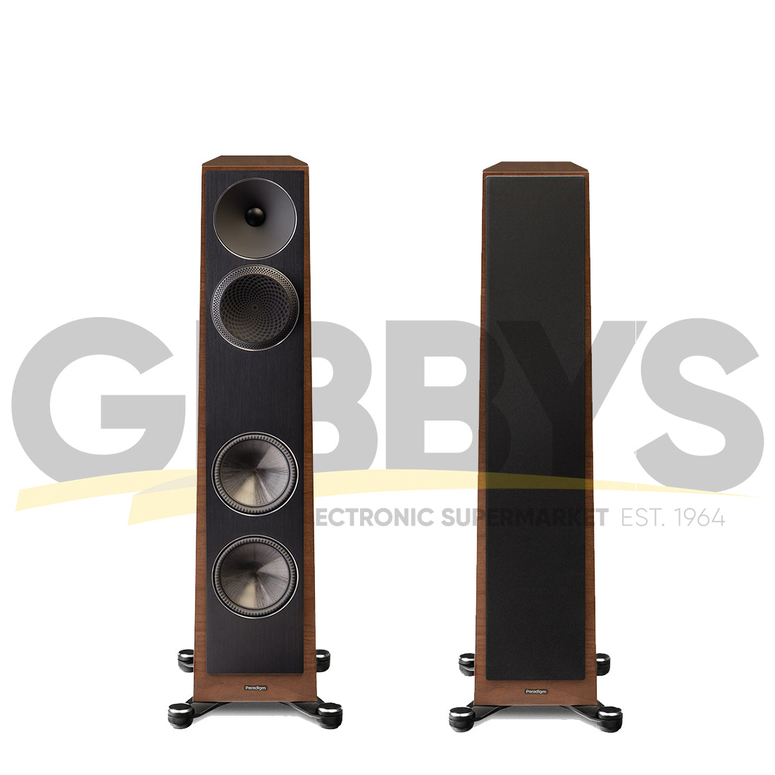 Anthem MRX 1140 Receiver | Paradigm Founder 80F Floor Standing Speakers | Founder 90C Center Channel | Founder 70LCR Bookshelf Speakers - Walnut - Bundle