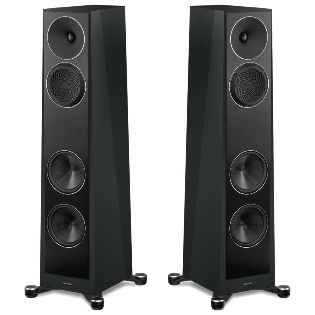 Paradigm Founder 80F 4-Driver 2.5 Way Floor Standing Speakers - Frozen Charcoal - Pair