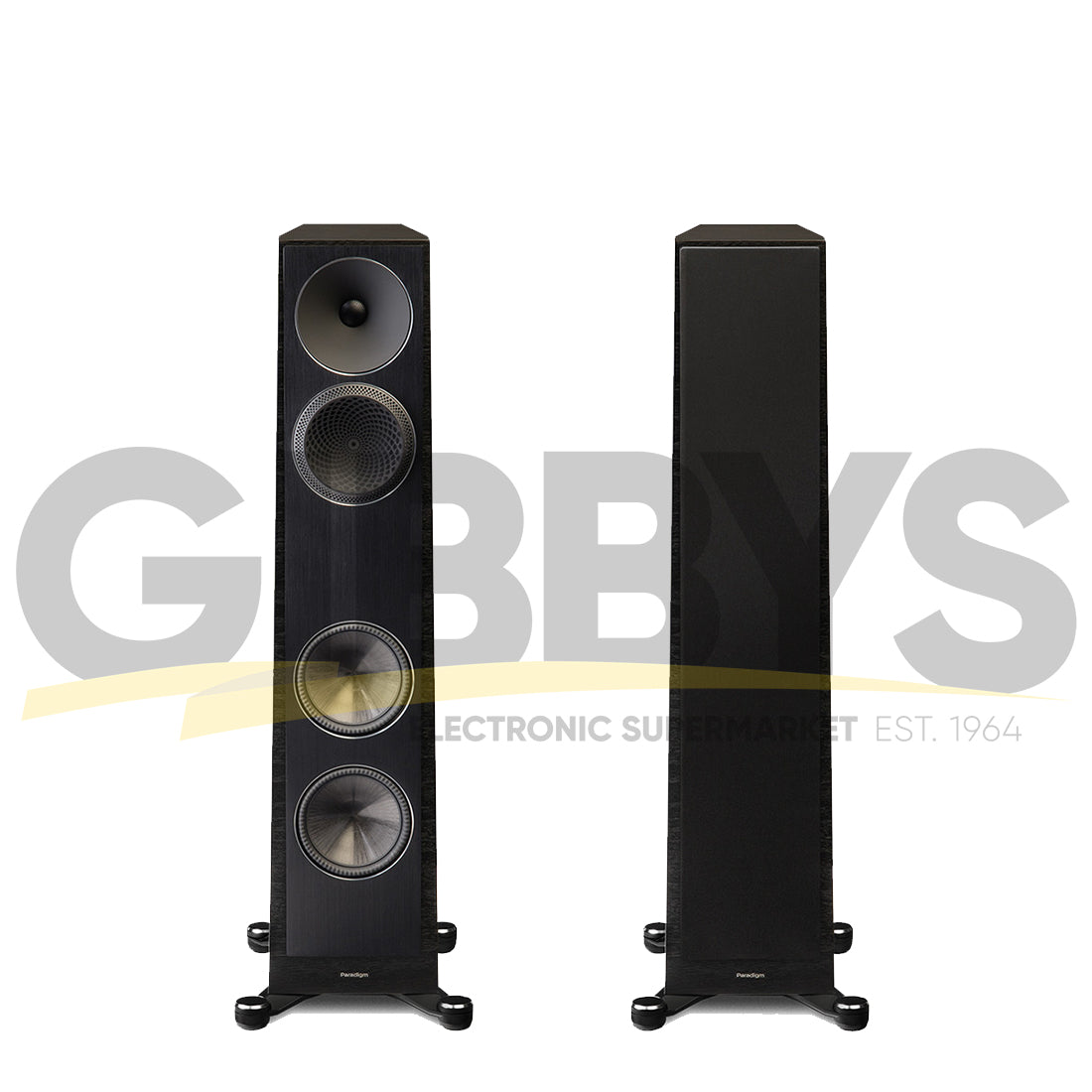 Anthem MRX 1140 Receiver | Paradigm Founder 80F Floor Standing Speakers | Founder 90C Center Channel | Founder 70LCR Bookshelf Speakers - Black Walnut - Bundle