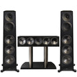 Paradigm Founder 120H Floor Standing Speaker - Pair | Founder 90C Center Channel Speaker - Black Walnut - Bundle