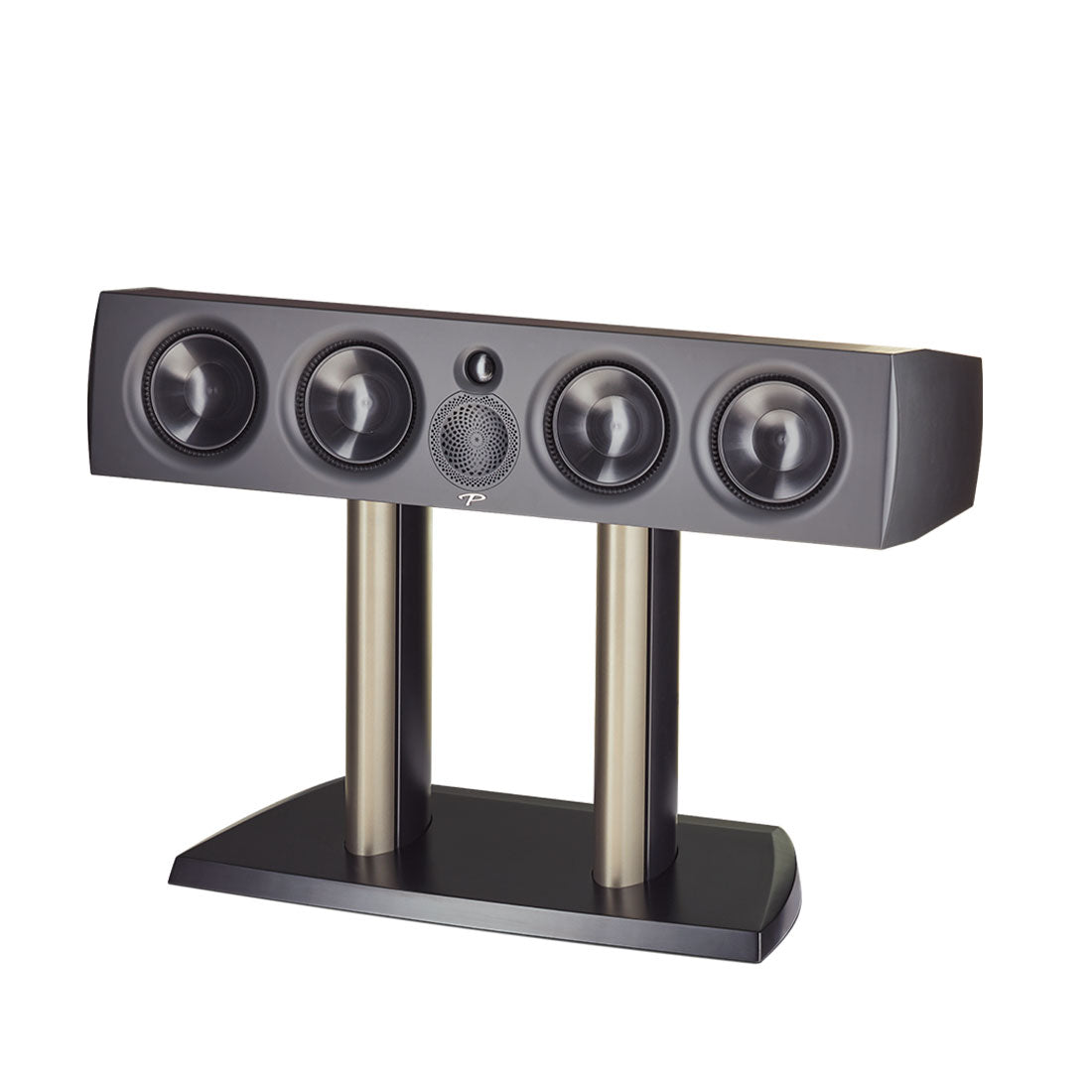 Paradigm Premier 600C Espresso Grain Front No Grille Stand