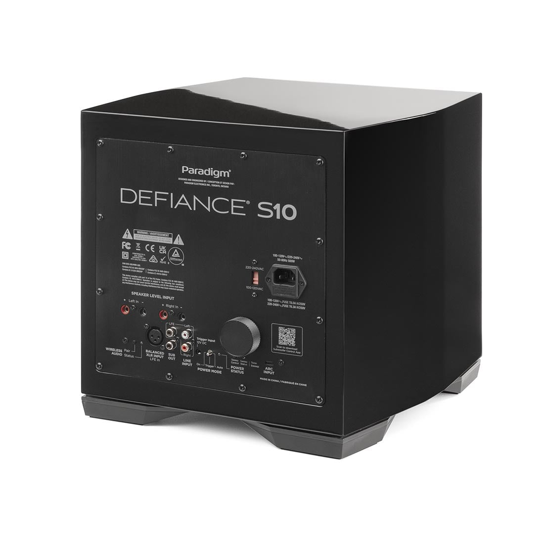 Paradigm Defiance S10 Series Subwoofer - Gloss Black