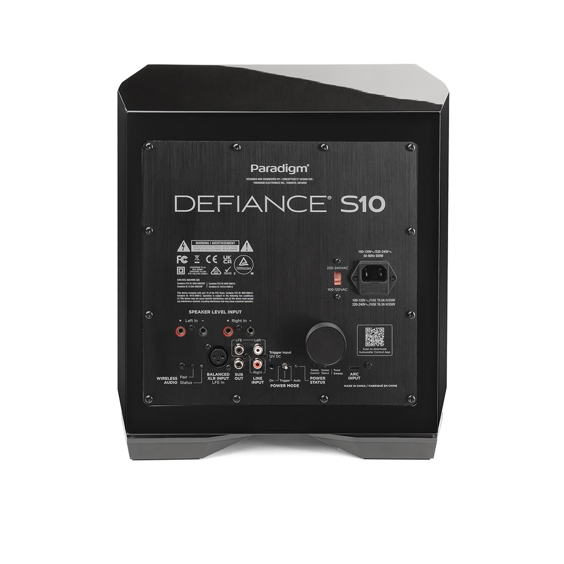 Paradigm Defiance S10 Series Subwoofer - Gloss Black