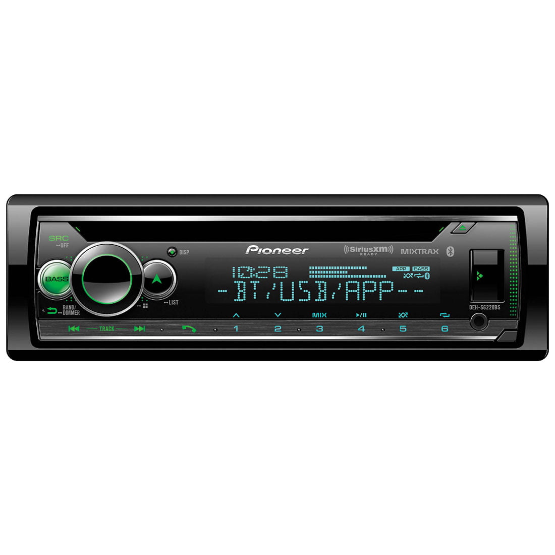Pioneer DEH-S6220BS Single-DIN CD Receiver