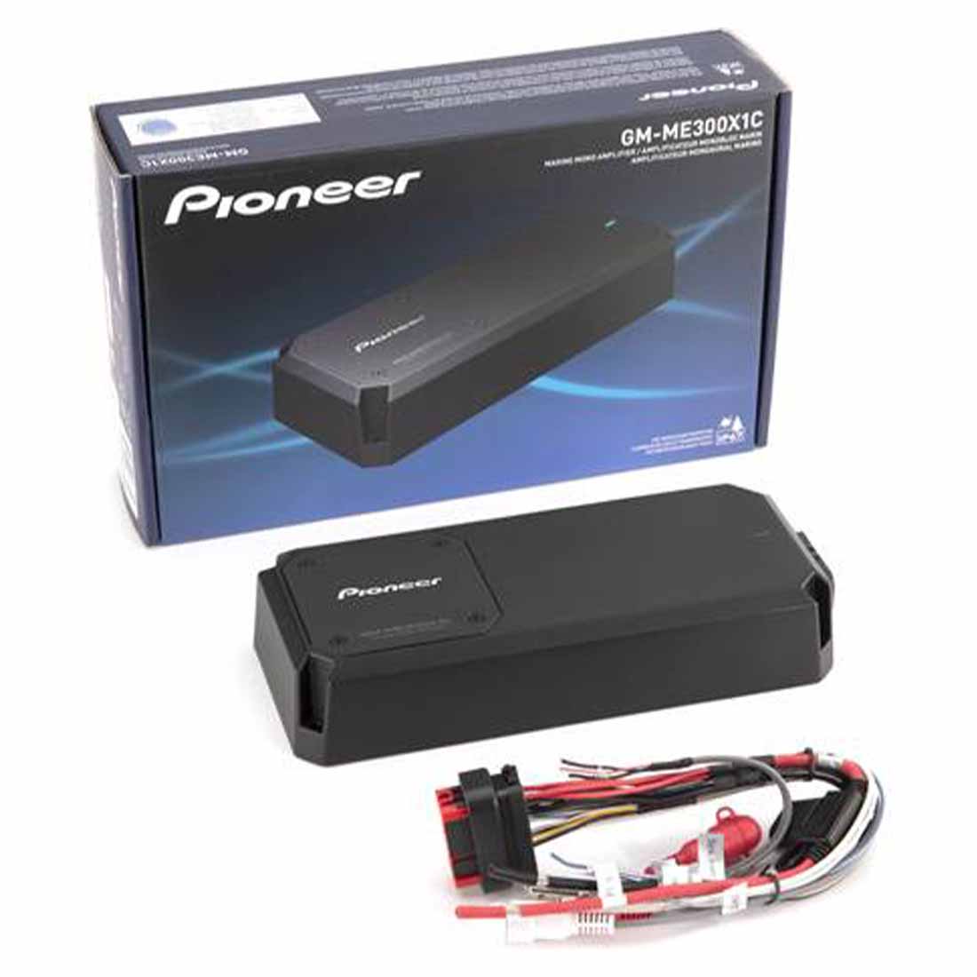 Pioneer GM-ME300X1C Weatherproof Compact Mono Marine Amplifier - 300 watts RMS x 1