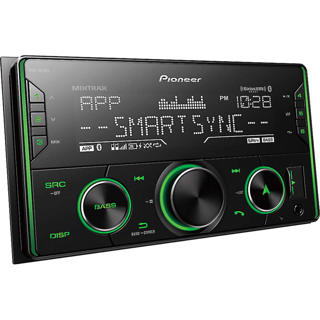 Pioneer MVH-S622BS Double-Din Digital Media Receiver Built-in Bluetooth (does not play CDs) (MVHS622BS)