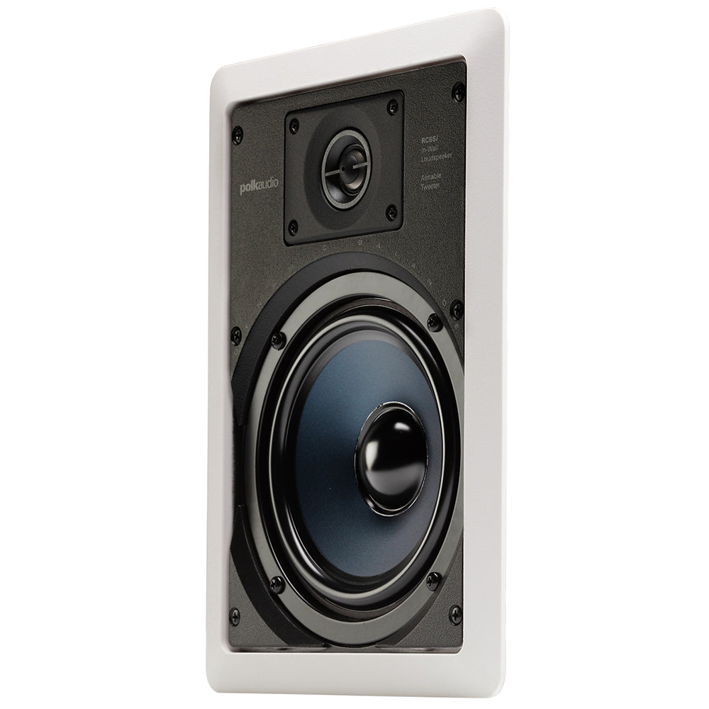 Polk Audio RC65i 6.5" Rectangle In-Wall Speakers - Pair (RC65i)