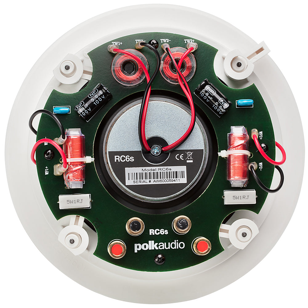 Polk Audio RC6s 6.5" Round In-Ceiling Speakers - Pair