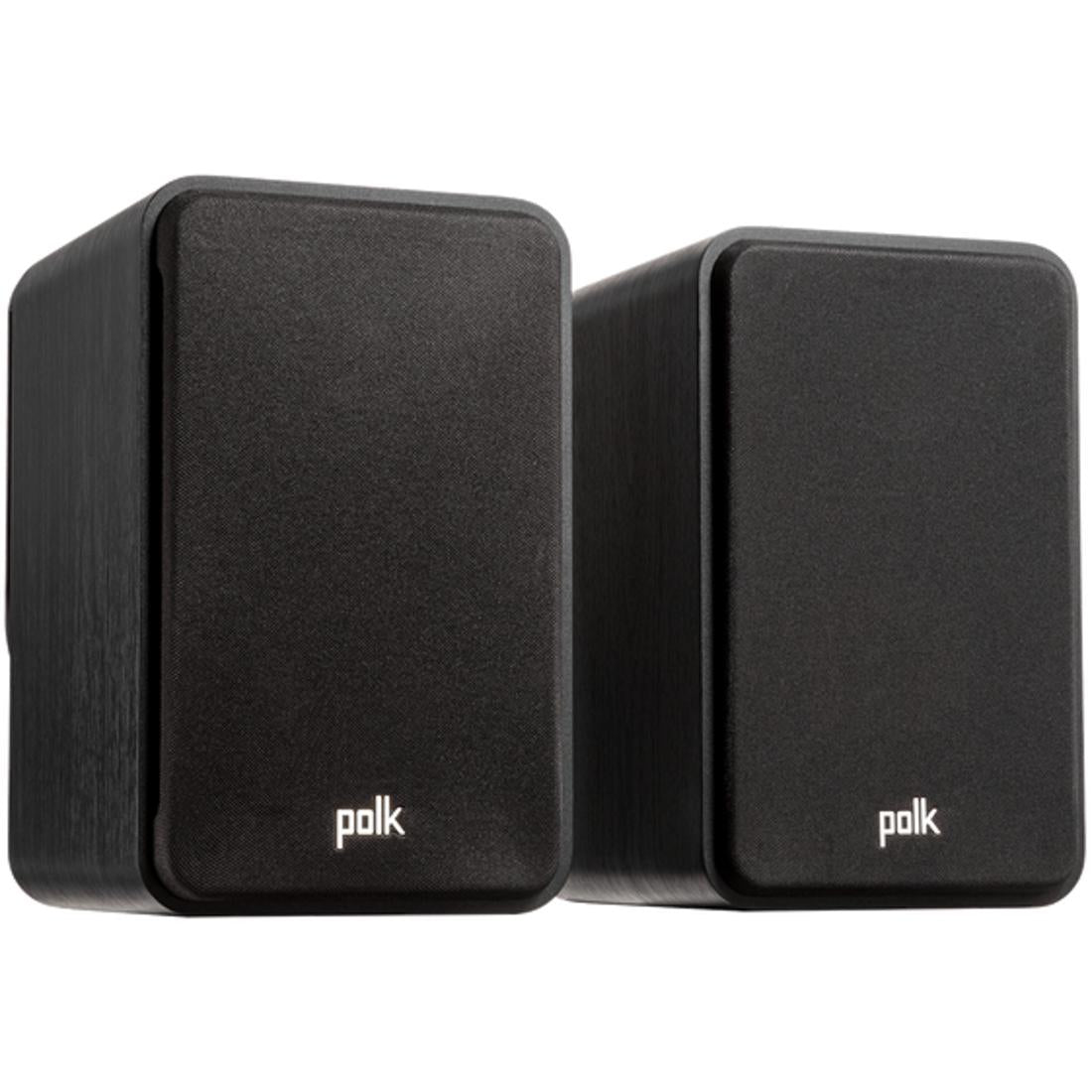 Pair of black Polk ES15 speakers