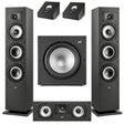 Polk Audio XT60 Floor Standing Speakers – Pair | Polk Audio Monitor XT30 Center Channel | XT90 Height Speakers- Pair | Polk Audio XT12 12” Subwoofer - Bundle