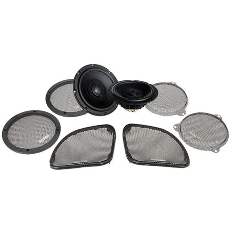 Precision Power HD14.654 6.5" 4-Ohm Fairing Speakers Upgrade Kit for Select 2014+ Harley-Davidson Touring Motorcycles